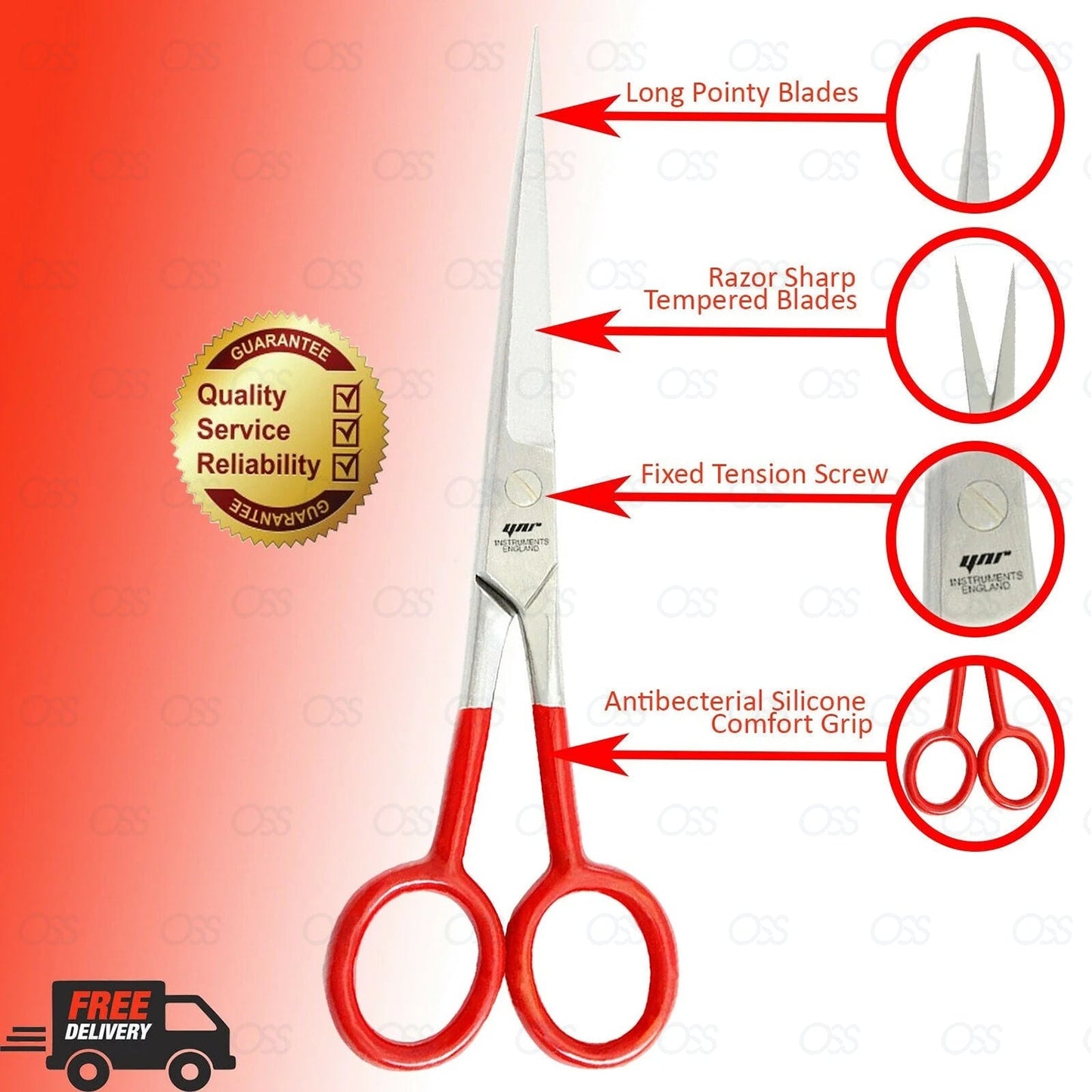 Hairdressing Scissors Professional Hair Cutting Scissors Barber Salon Shear 5"