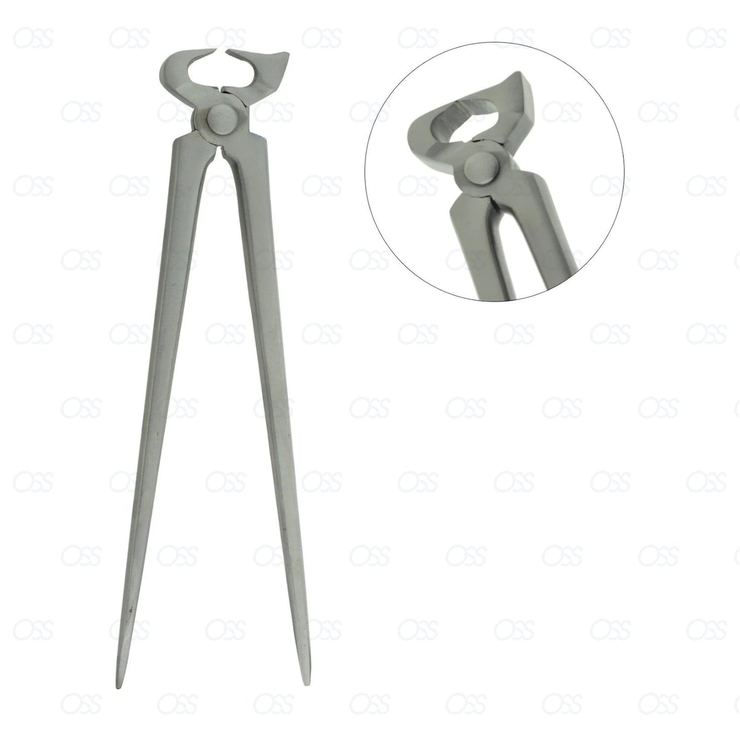 Hoof Pin Cutter 12'' Nipper Farriers Trimmer Tool Veterinary Steel Silver As