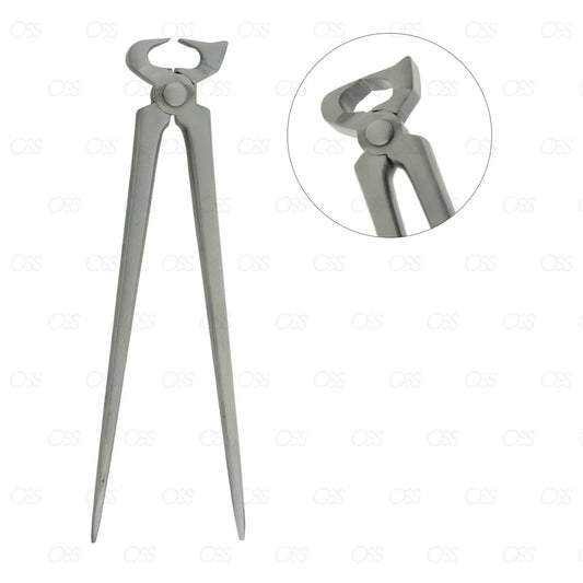 Hoof Pin Cutter 12'' Nipper Farriers Trimmer Tool Veterinary Steel Silver As