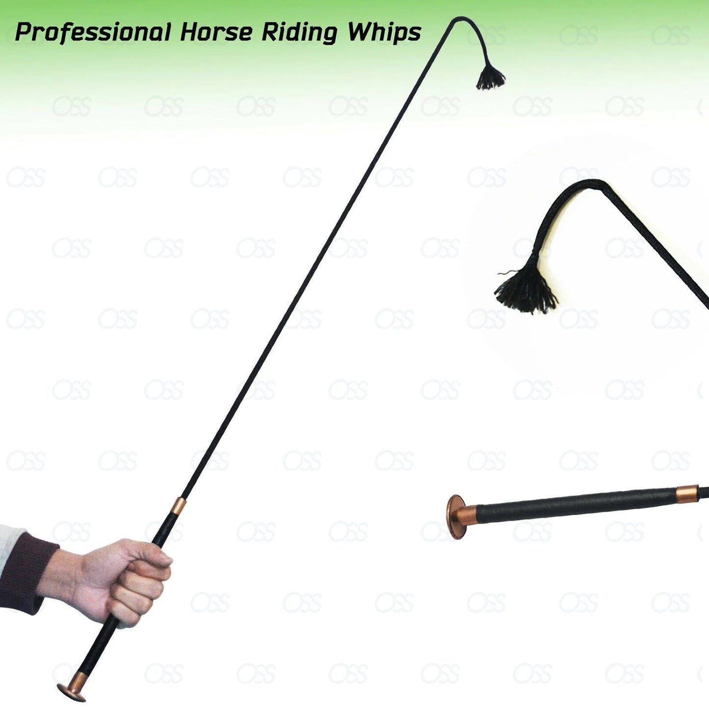 Horse Gel Whip Stick Easy Comfortable Riding Grip Handle For Guiding & Training