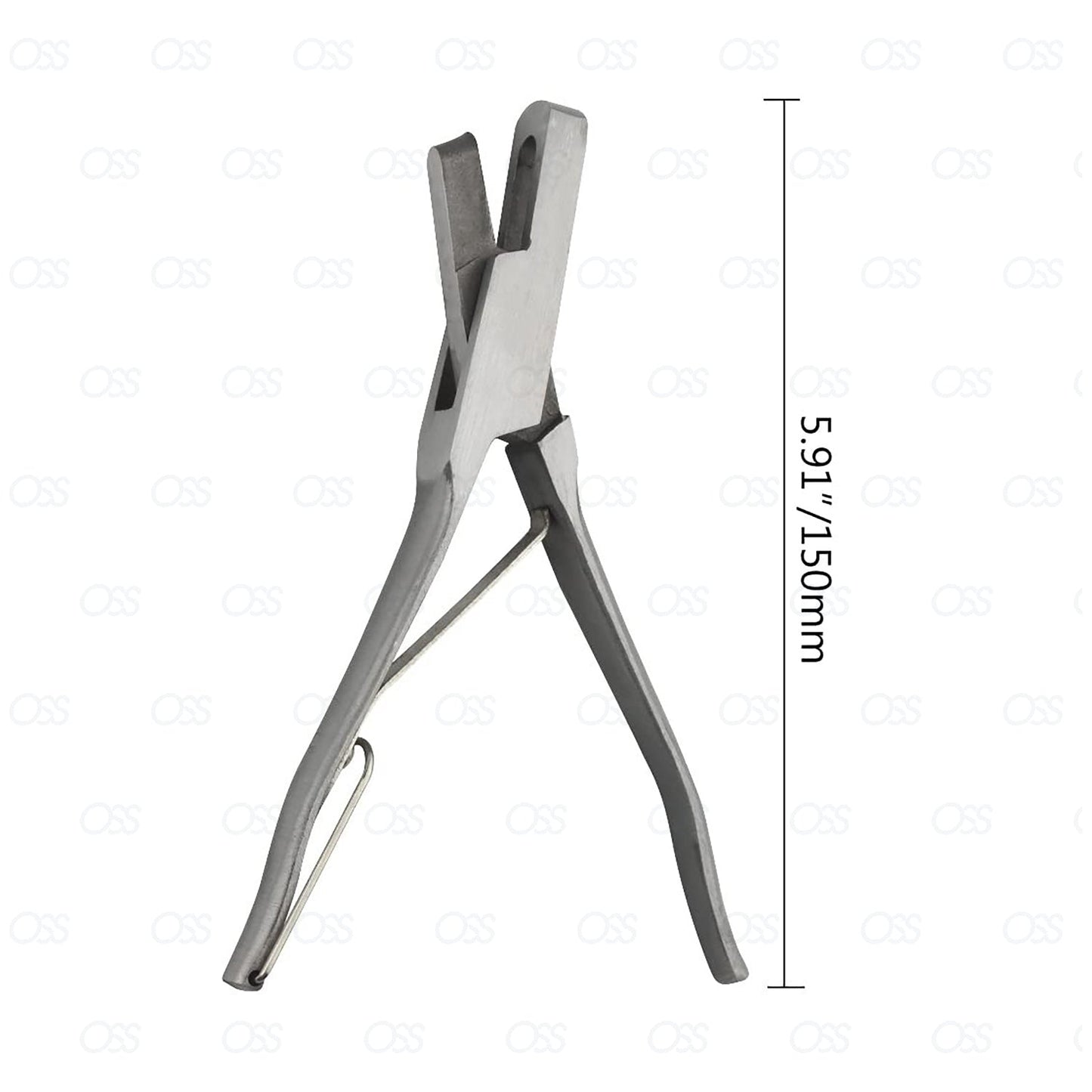 LAMB SHEEP EAR NOTCHER STAINLESS STEEL 7" DOUBLE COMMAND V SHAPE LIVESTOCK