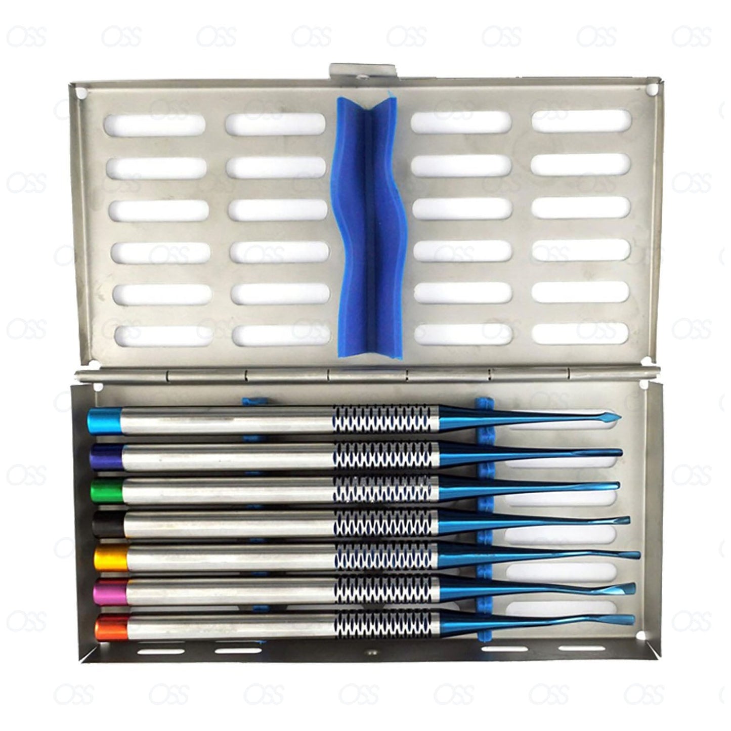 Mini Root Elevator 7 Luxating Precise Tips Sterlization Cassettes Dental CE