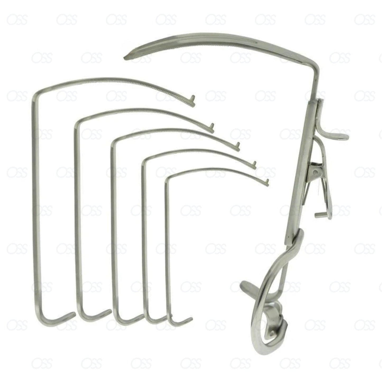 Mouth Gag Davis-Boyle Set of 5 Blades Fine Quality Surgical Instruments