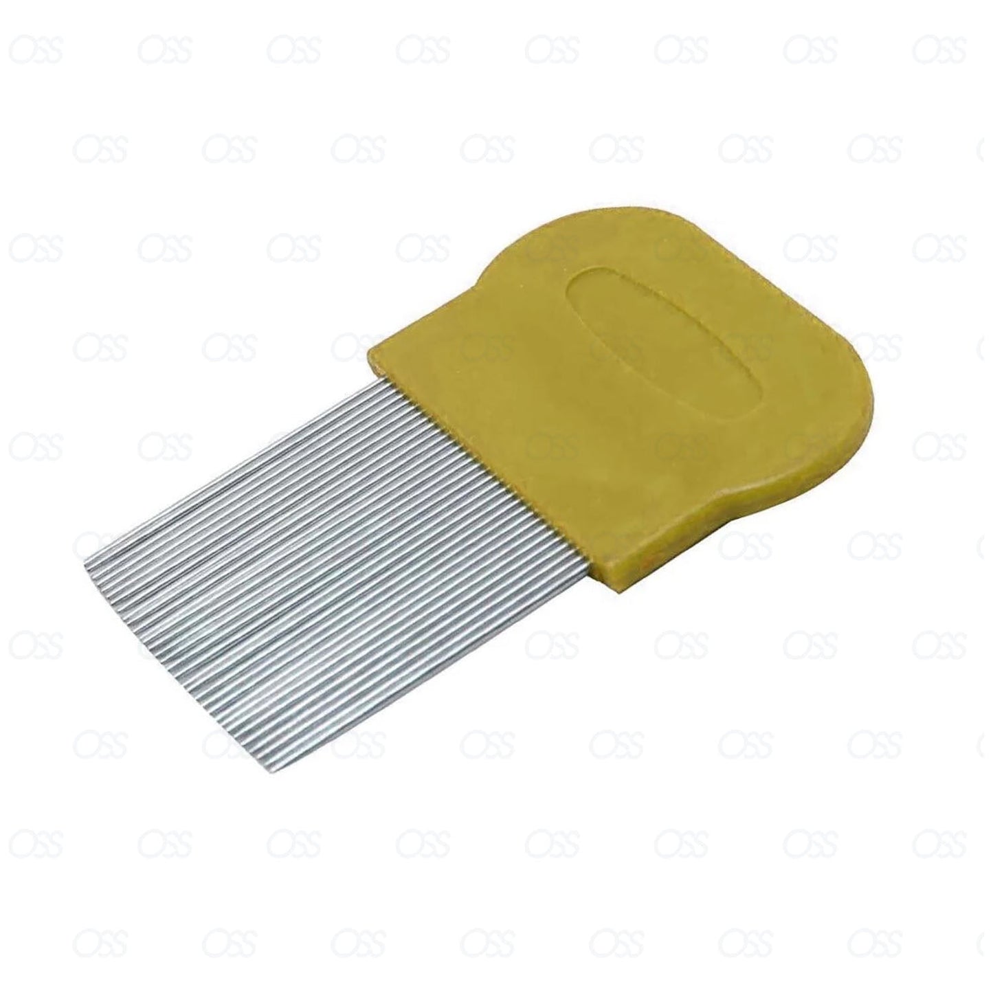 NEW METAL ROUND NIT HAIR GRITTY COMB HANDLE REMOVES HEAD LICE EGGS FINE TOOTHED