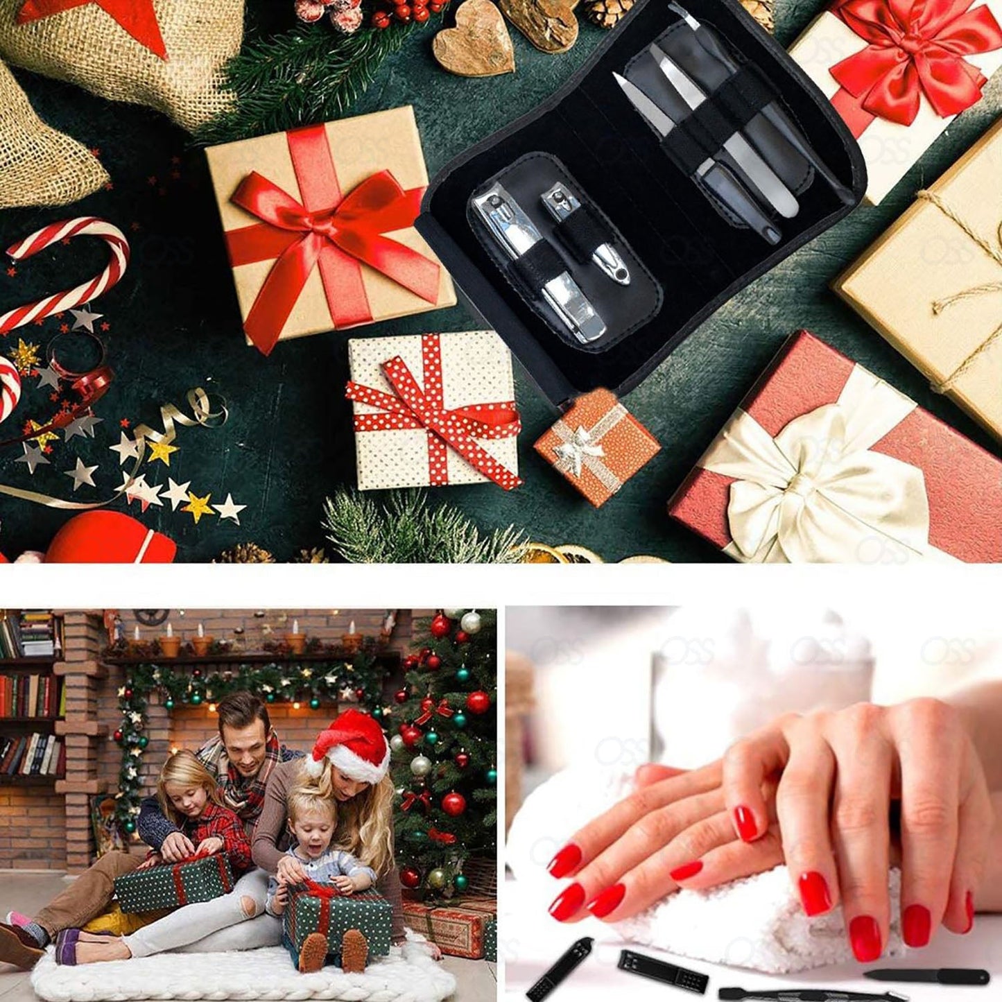 Nail Clippers Manicure Set Grooming Kit for Thick Nails Cuticle Remover Toe Nail Toenail Care Cutter Pedicure Travel Tool Kit Set