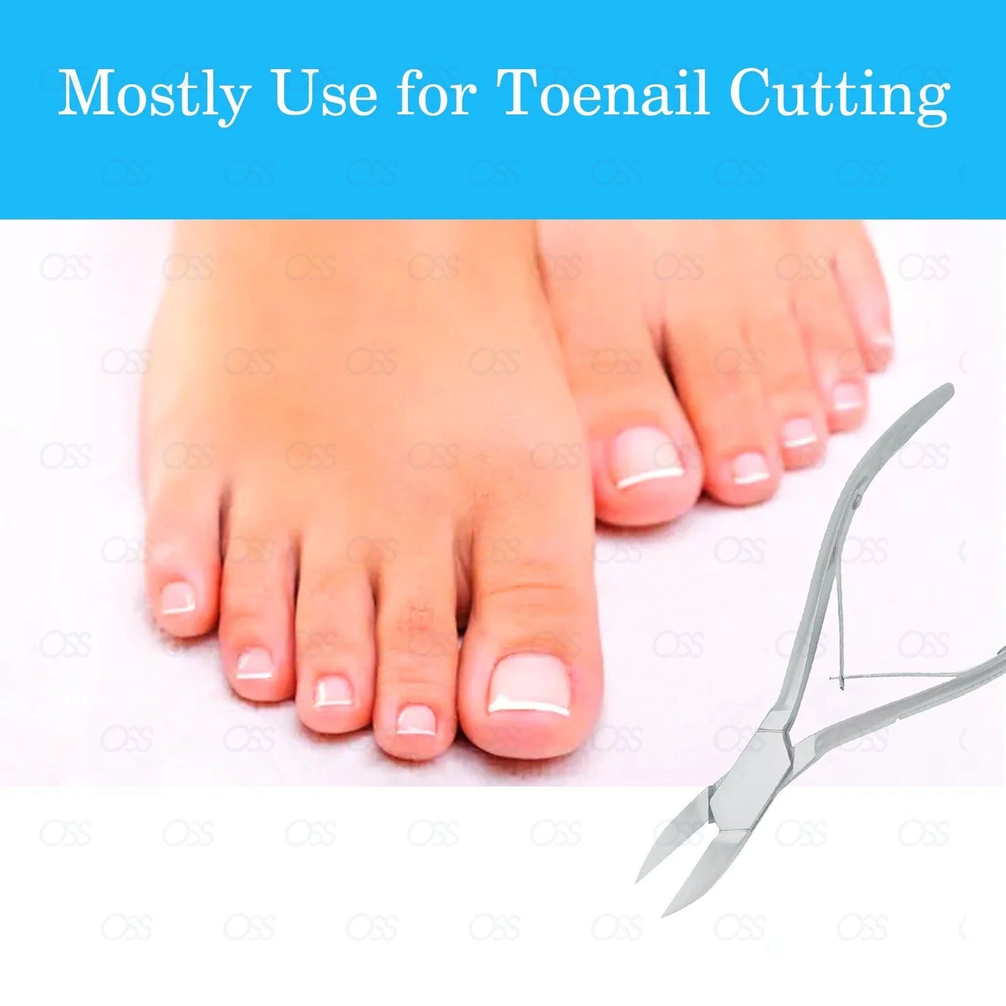 Nail Toenail Clippers for Thick Ingrown Nails Nippers Cuticle Remover Scissors Cutters Heavy Duty Stainless Steel