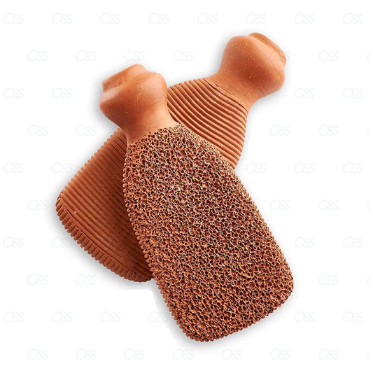 Natural Clay Terracotta Foot Scrubber Rasp Dead Skin Callus Remover Stone Care