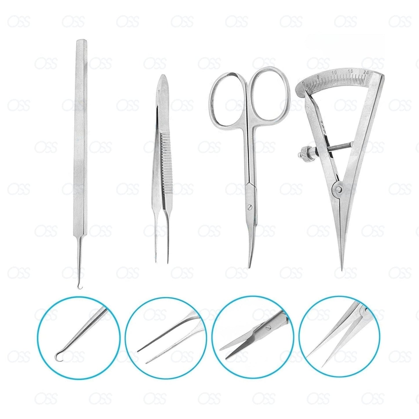 New 33 Pcs Ophthalmic Cataract Eye Micro Medical Surgery Surgical Instrument