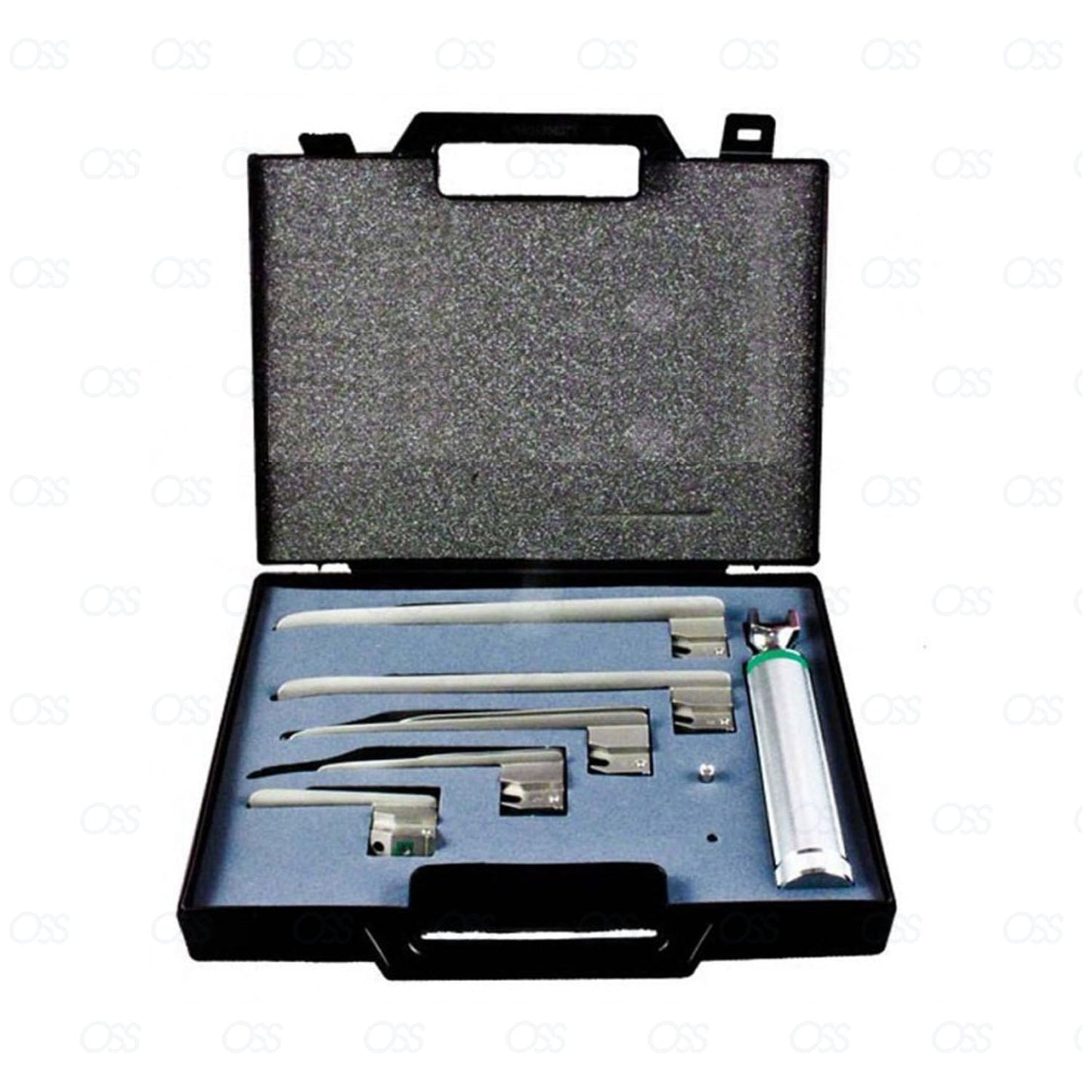 New Premium Miller Laryngoscope Complete 5-Blade Conventional Design Set