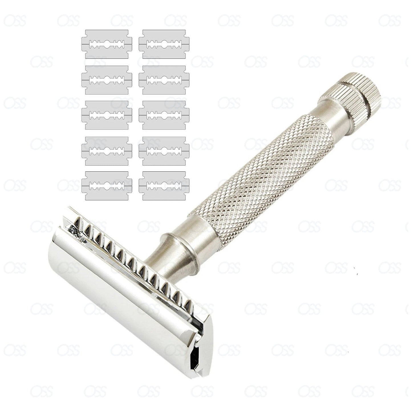 New Vintage Thick Handel  Safety Razor + double edge shaving  shaver