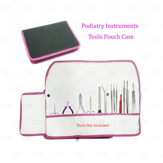 Podiatry Storage Bag, Empty Instrument Bag Foot Care, Manicure Pedicure Cosmetic