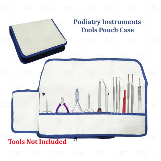 Podiatry Storage Bag, Empty Instrument Bag Foot Care, Manicure Pedicure Cosmetic
