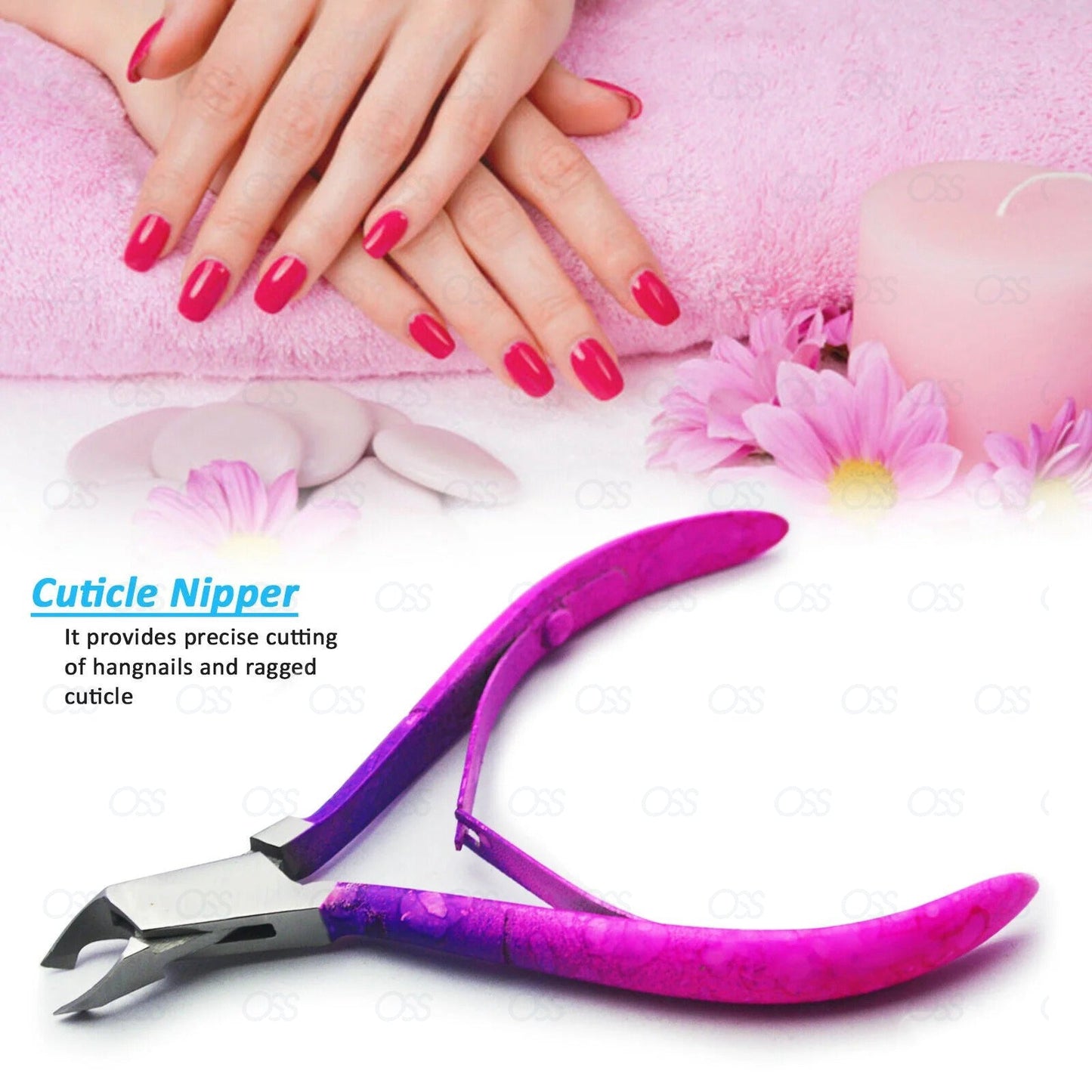 Pro Cuticle Cutter Clippers Nippers Remover Nail Technicians Tool Manicure