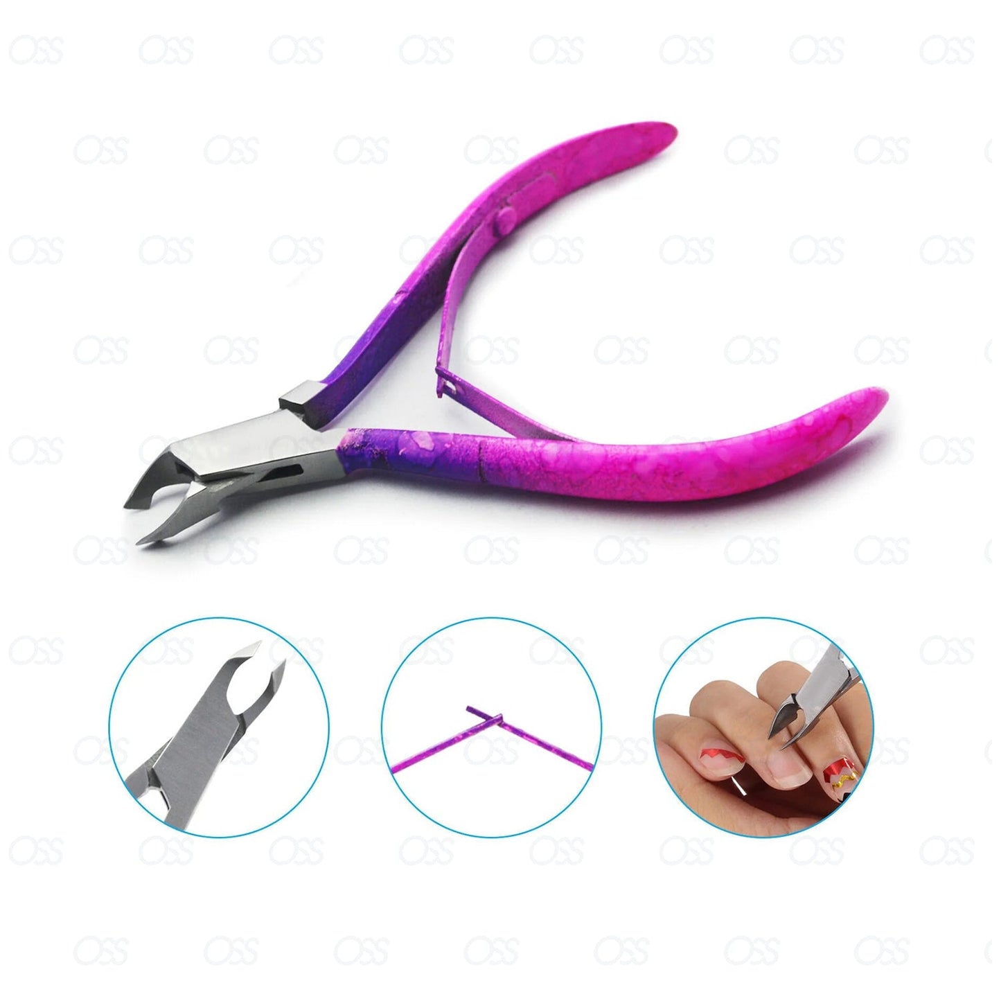 Pro Cuticle Cutter Clippers Nippers Remover Nail Technicians Tool Manicure