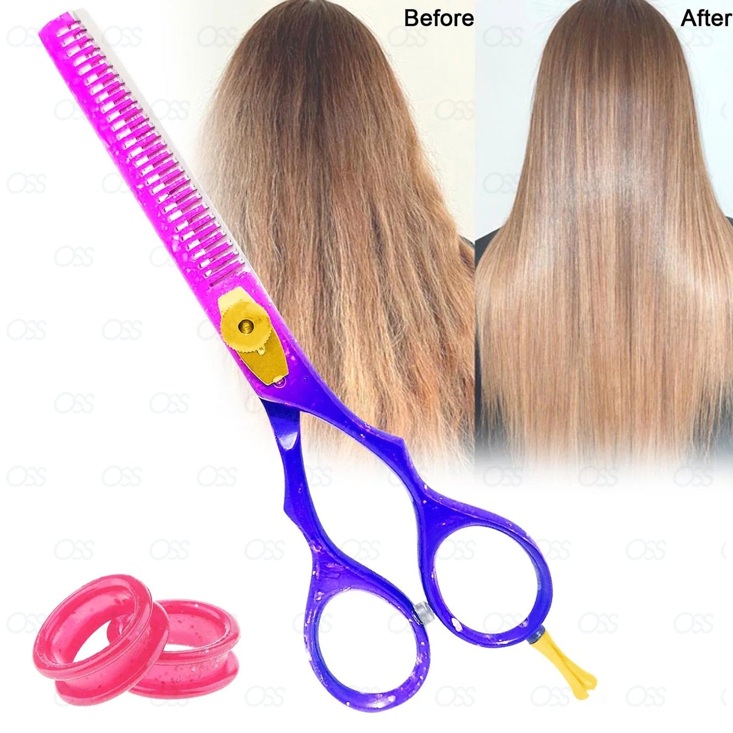 Professional Hairdressing Scissors Set (5.5 Inch) Hair Cutting Scissor & Thinning Scissor With Case – Perfect for Men, Women, Children, and Adults