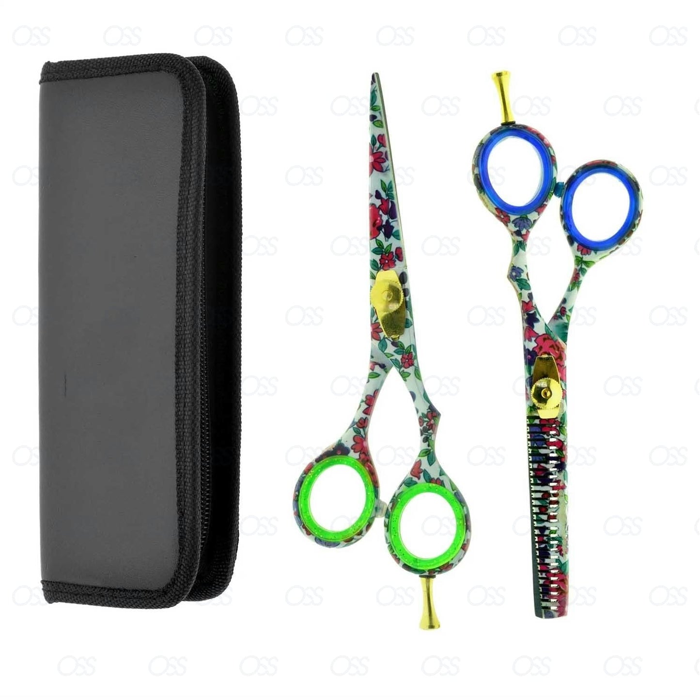 Professional Hairdressing Scissors Set (5.5 Inch) Hair Cutting Scissor & Thinning Scissor With Case – Perfect for Men, Women, Children, and Adults