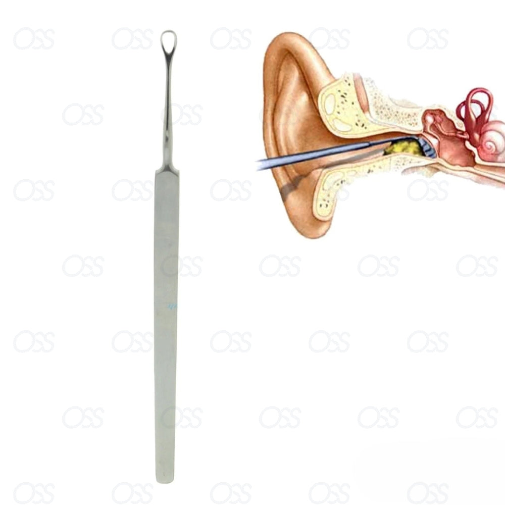 SWAB EAR WAX REMOVER EAR PICK MEDICAL EAR CLEANER SURGICAL STAINLESS STEEL 14CM