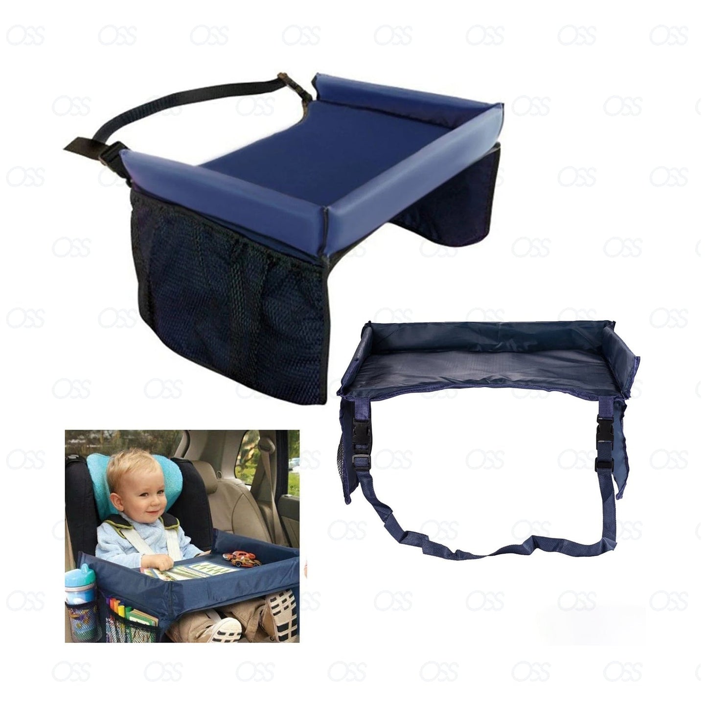 Safety Waterproof Snack Baby Car Seat Table Kids Play Travel Tray 3 Colours UK