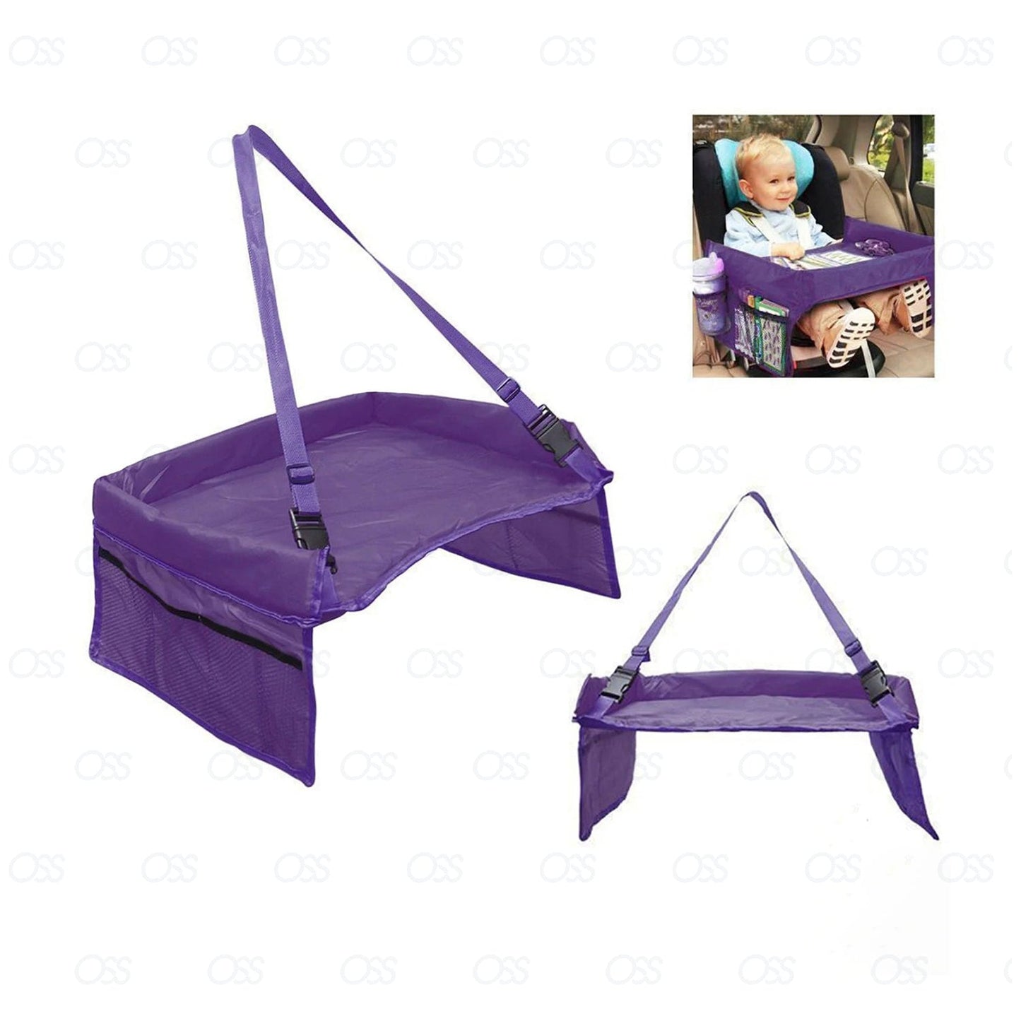 Safety Waterproof Snack Baby Car Seat Table Kids Play Travel Tray 3 Colours UK