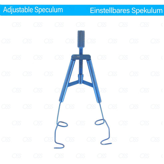 Scientific German Stainless Steel Liberman Eye Adjustable Speculum Modified Blade , Titanium