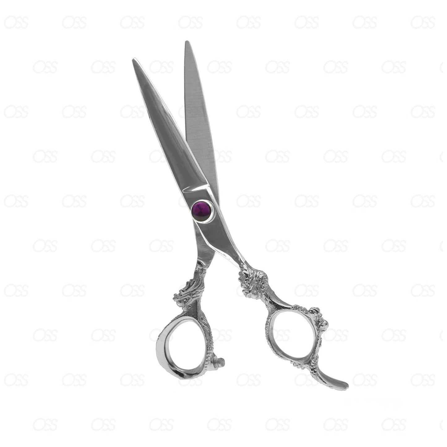 Shamsir Dragon Handle Hairdressing Scissors Japan 440C Stainless Steel Hair Scissors Hairdresser Cutting Scissors 7 Inch SM-PS