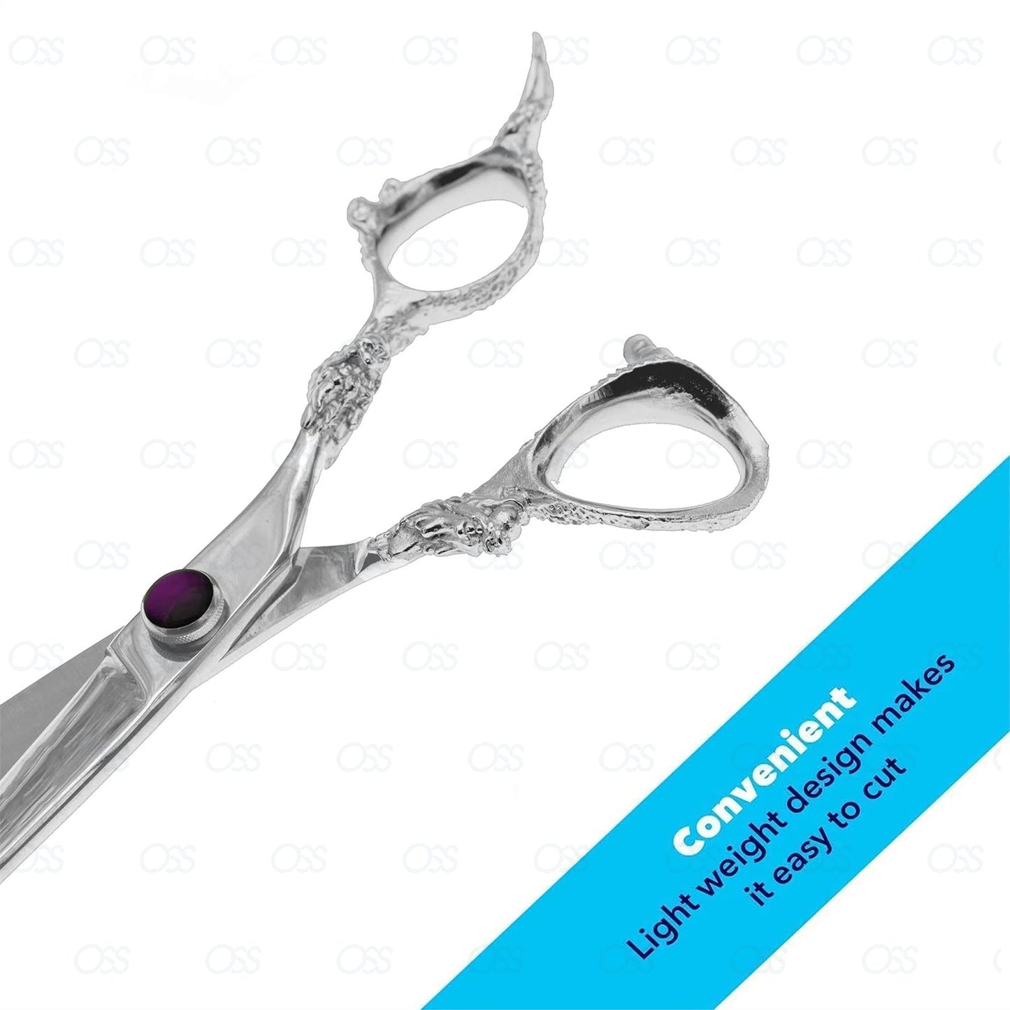 Shamsir Dragon Handle Hairdressing Scissors Japan 440C Stainless Steel Hair Scissors Hairdresser Cutting Scissors 7 Inch SM-PS