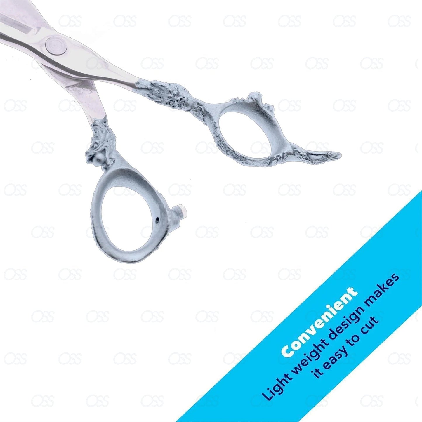 Shamsir Dragon Handle Hairdressing Scissors Japan 440C Stainless Steel Hair Scissors Hairdresser Cutting Scissors 7 Inch No-5