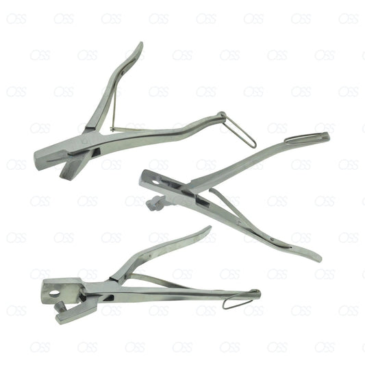 Sheep Cow Ear Notcher 7,8,9.5 inchs O V Flower Shapes Veterinary Instrument