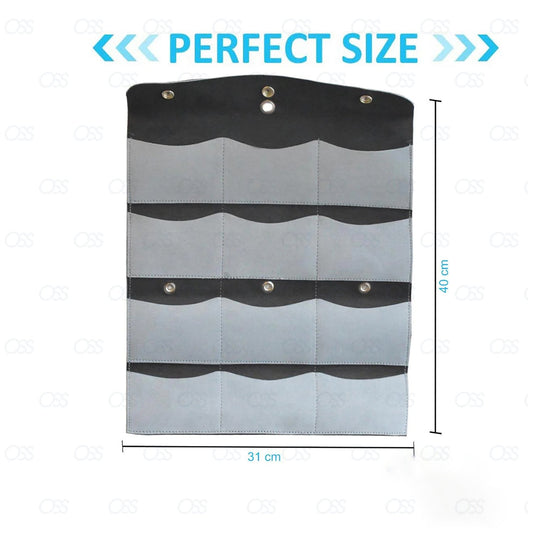 Sheep Shearing Handpiece Leather Comb Pouch 12 Pocket