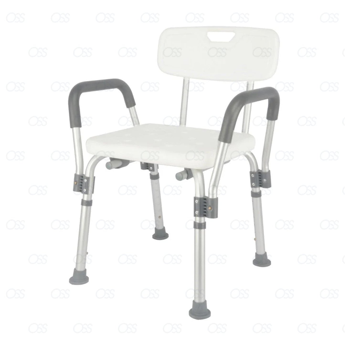 Shower Chair White for Seniors Injured Disability Mobility Aid