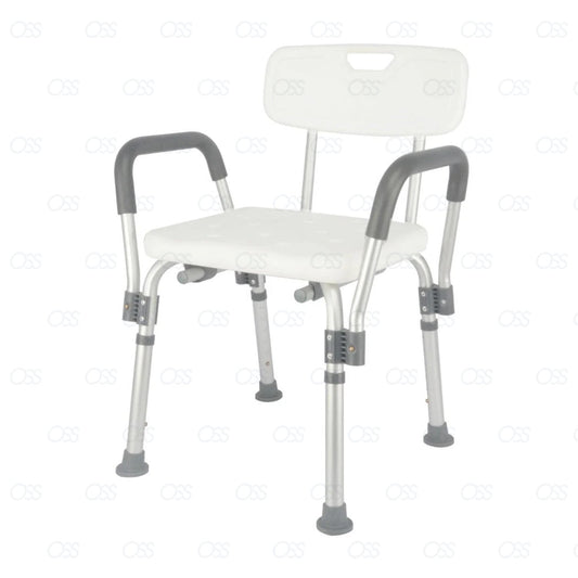 Shower Chair White for Seniors Injured Disability Mobility Aid