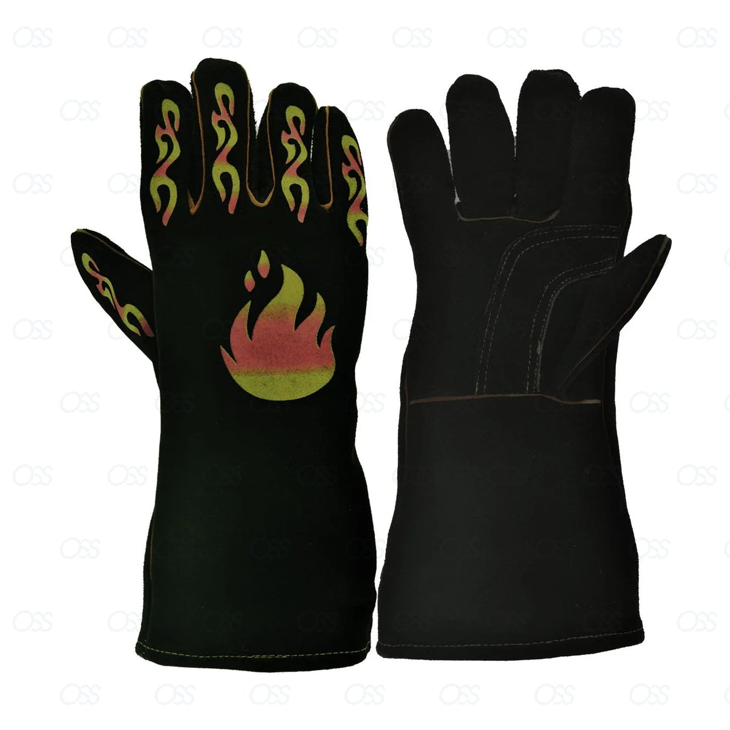 Snake Catcher Gloves Heavy Duty Reptile Lizards Leather Gloves 17" NEW