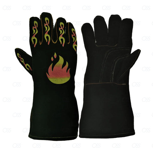 Snake Catcher Gloves Heavy Duty Reptile Lizards Leather Gloves 17" NEW