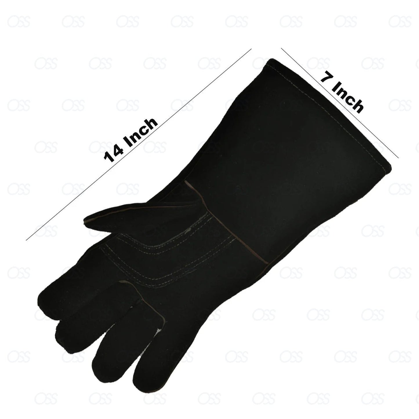 Snake Catcher Gloves Heavy Duty Reptile Lizards Leather Gloves 17" NEW