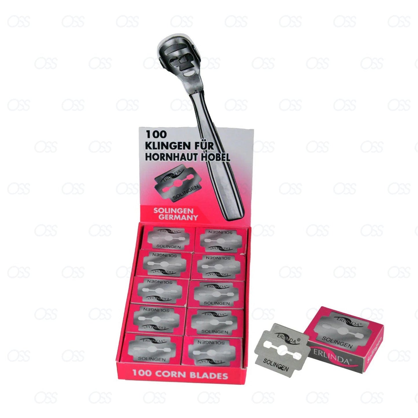 Solingen Germany Callus Remover Blade Corn Plane Blades Set Callus Foot Rasp Tool Salon Pedicure Foot File