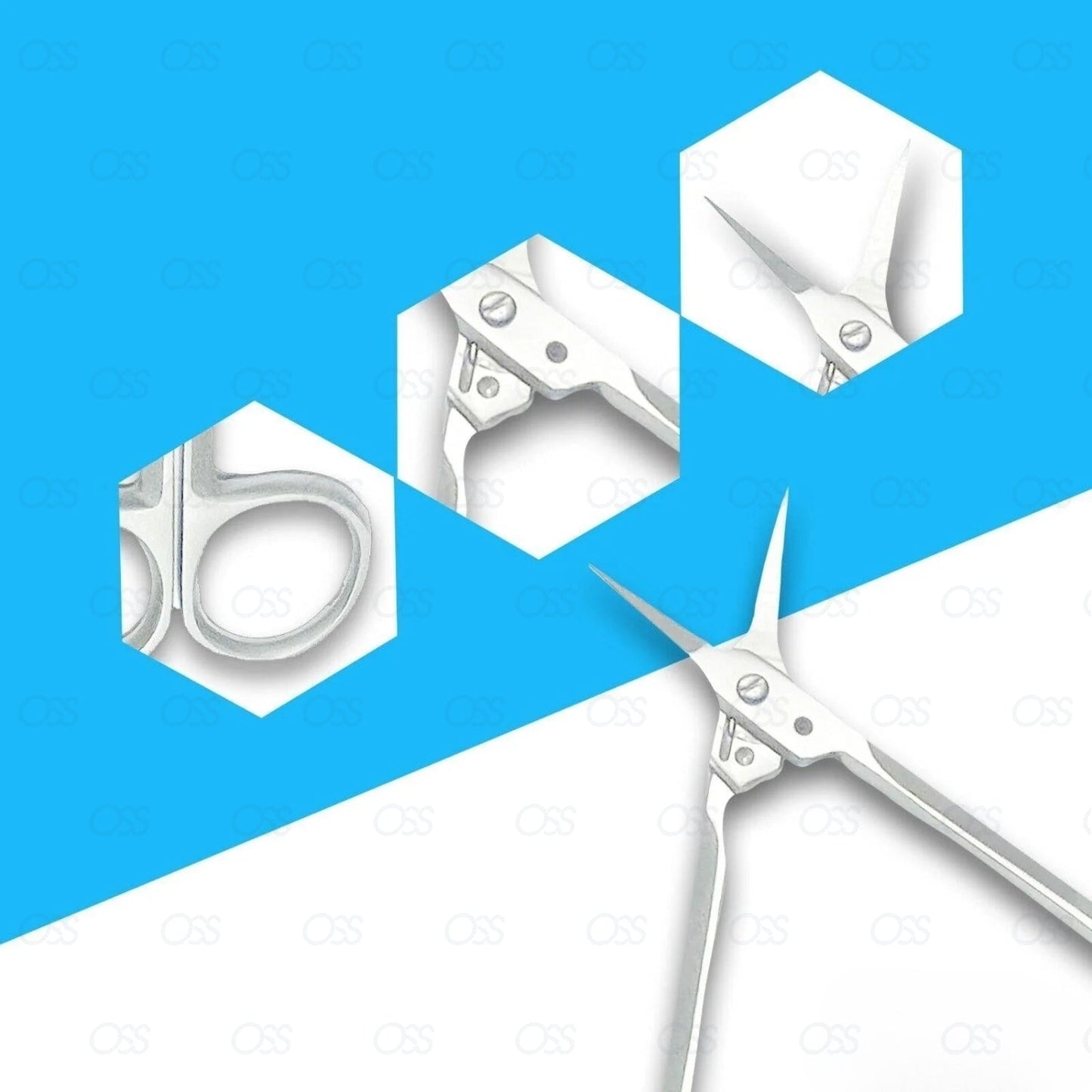 Spring Finger Toe Nail Scissors Curved Nail Art Arrow Manicure Cuticle NAIL