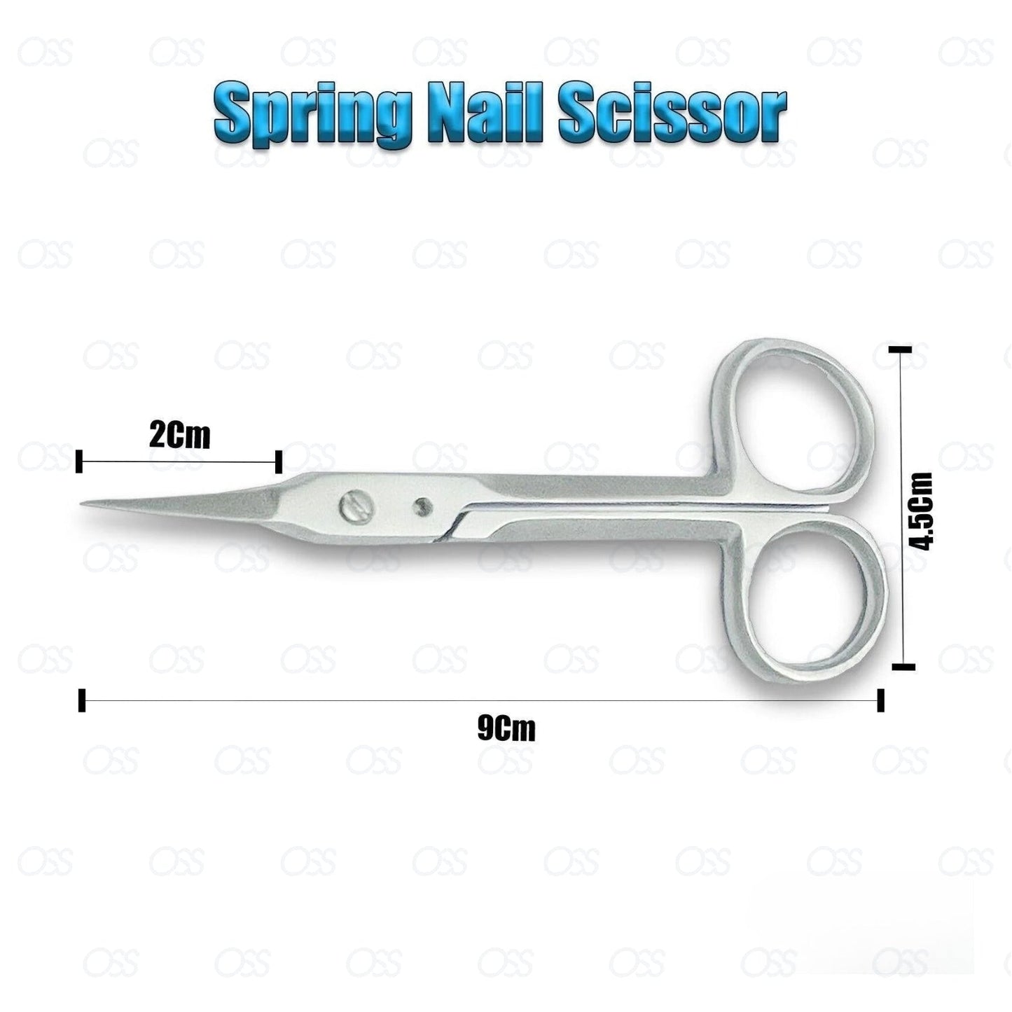 Spring Finger Toe Nail Scissors Curved Nail Art Arrow Manicure Cuticle NAIL