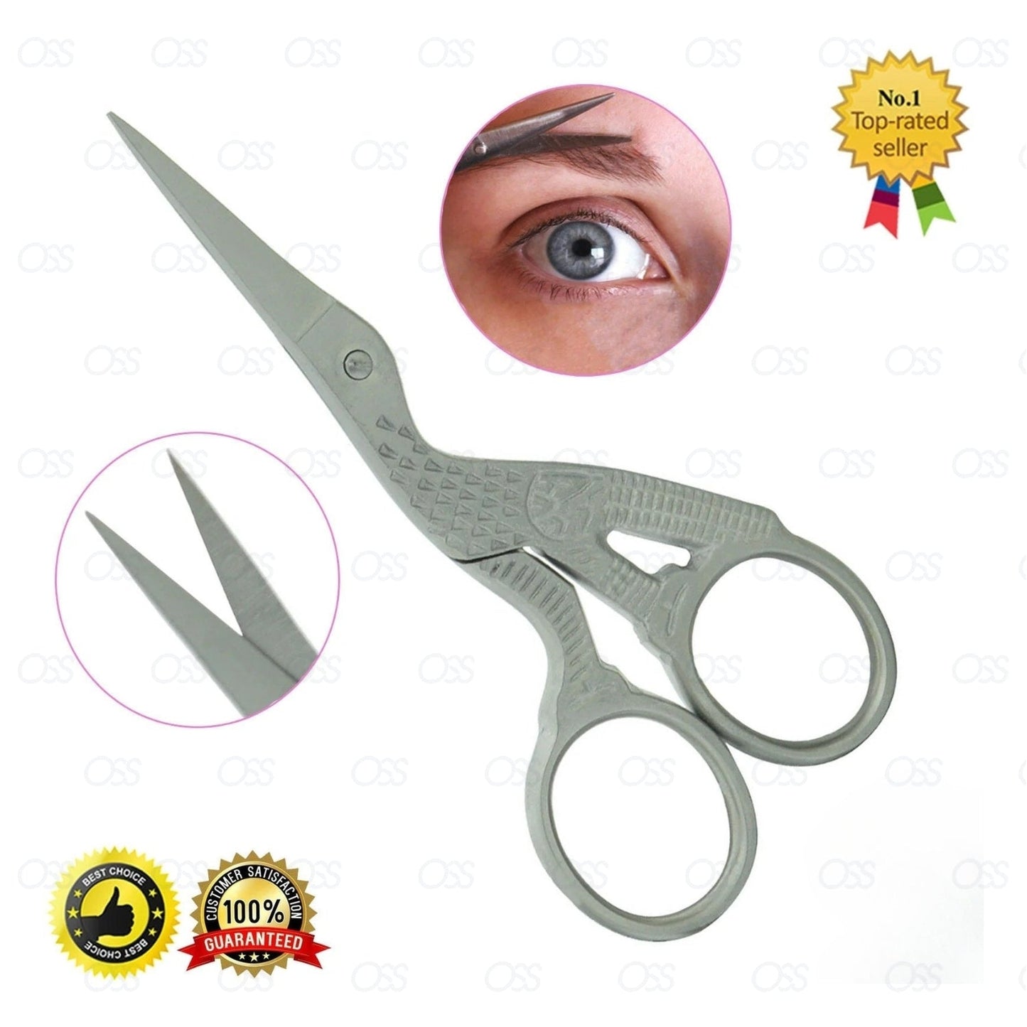 Stork Embroidery Scissors Eyebrow