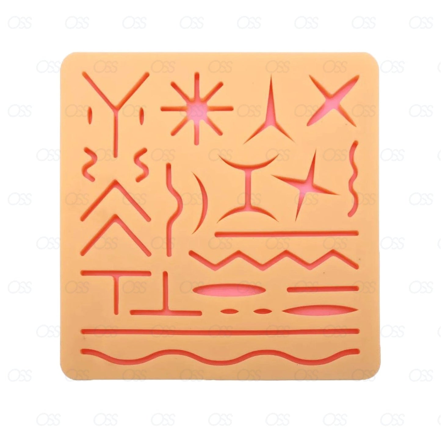 Suture Practice Medical Silicone 3 Layer Suturing Pad Human Skin Model Training