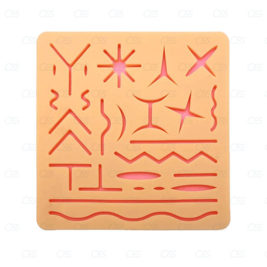 Suture Practice Medical Silicone 3 Layer Suturing Pad Human Skin Model Training