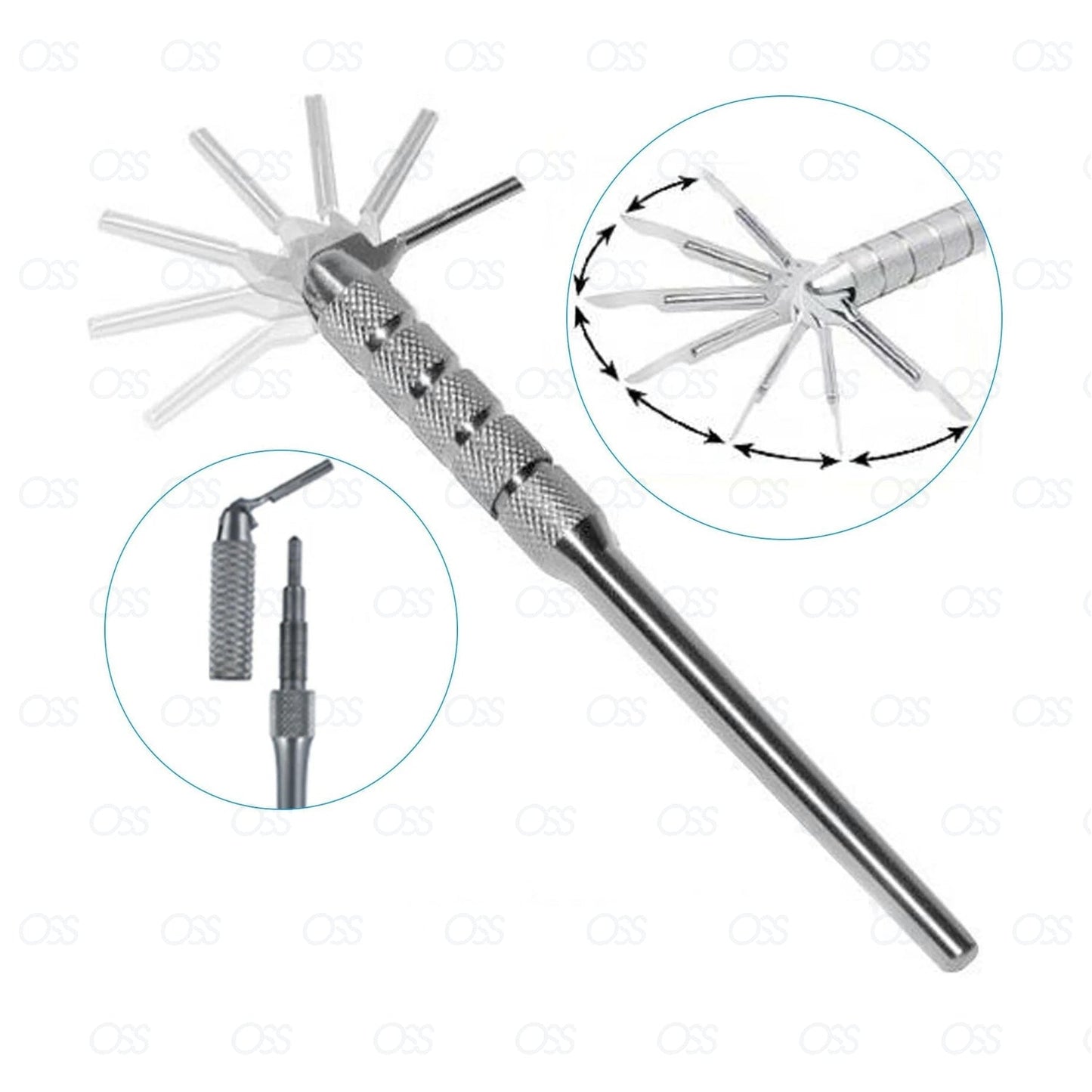 Swivel Headed Scalpel Handle Angled Dissection Use Dental Surgical Tools CE