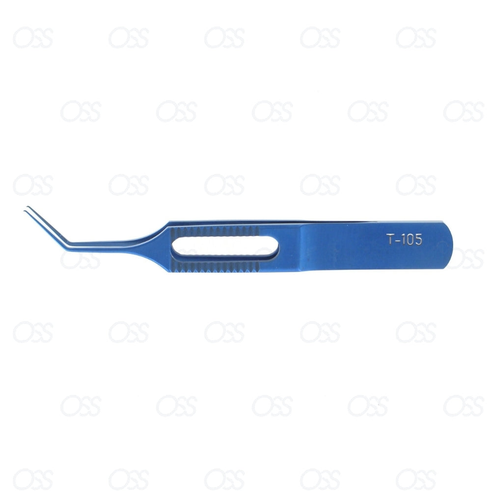 T-105 Utrata Capsulorhexis Forceps Angled, Titanium
