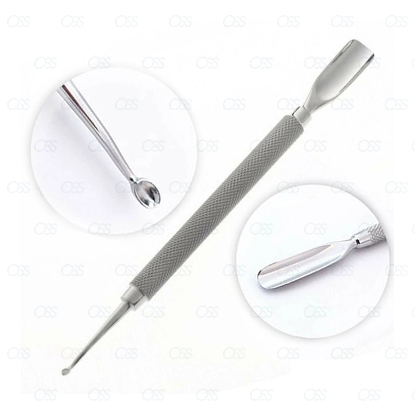 THE EDGE NAIL CURETTE COMBO TOOL SPOON CUTICLE PUSHER BALL SCOOP