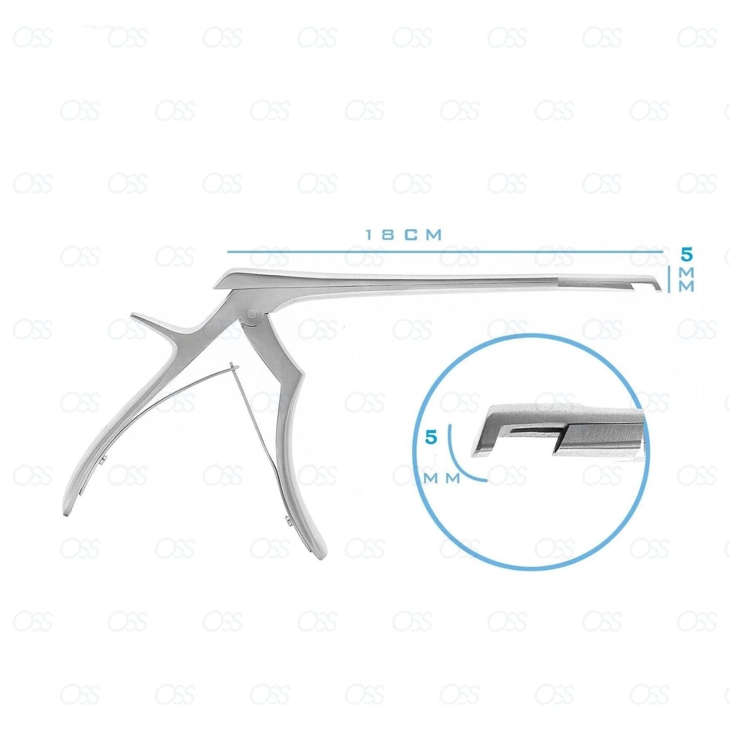 Tischler Biopsy Forceps Shaft 18cm 5mm Bite Gynecology Surgical Instrument