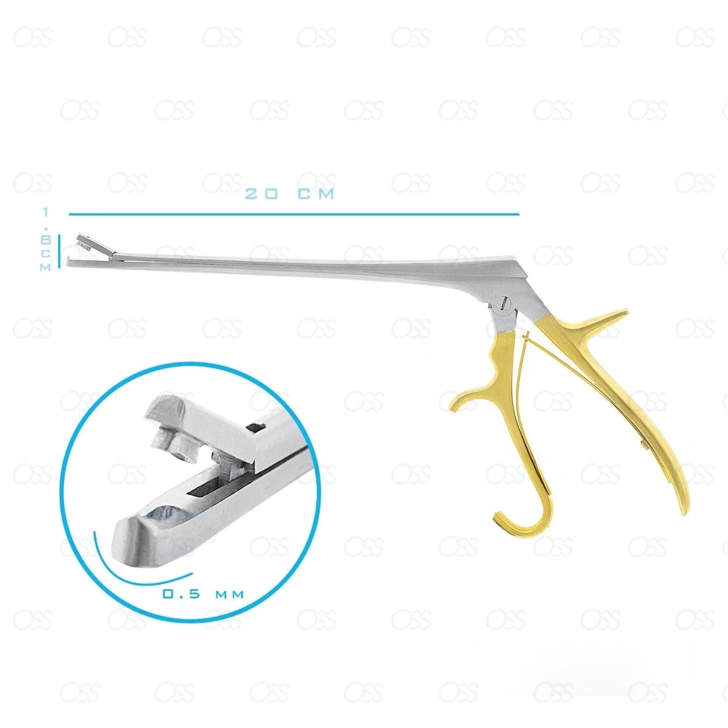 Tischler Biopsy Forceps Shaft 20 1.8mm Bite Gynecology Surgical Instruments