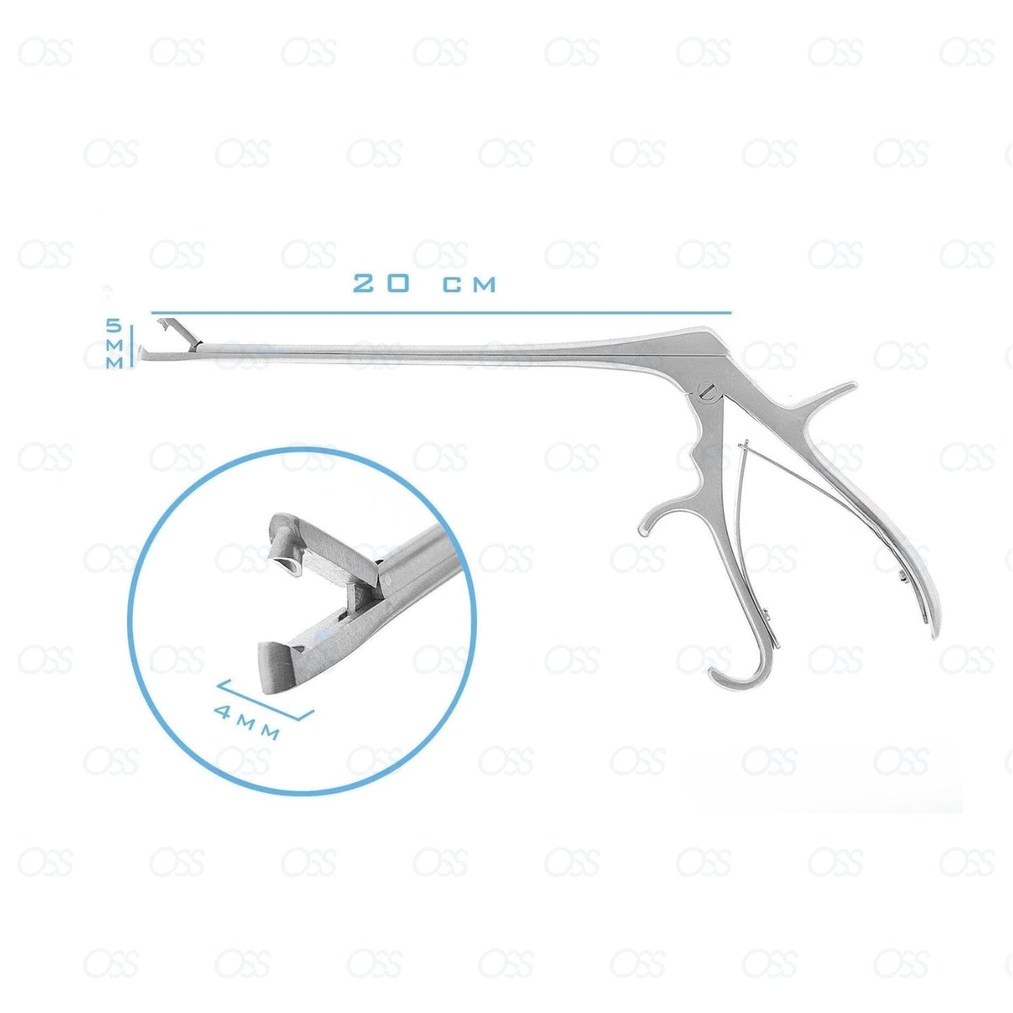 Tischler Biopsy Forceps Shaft 20 cm 5mm Bite Gynecology Surgical Instruments