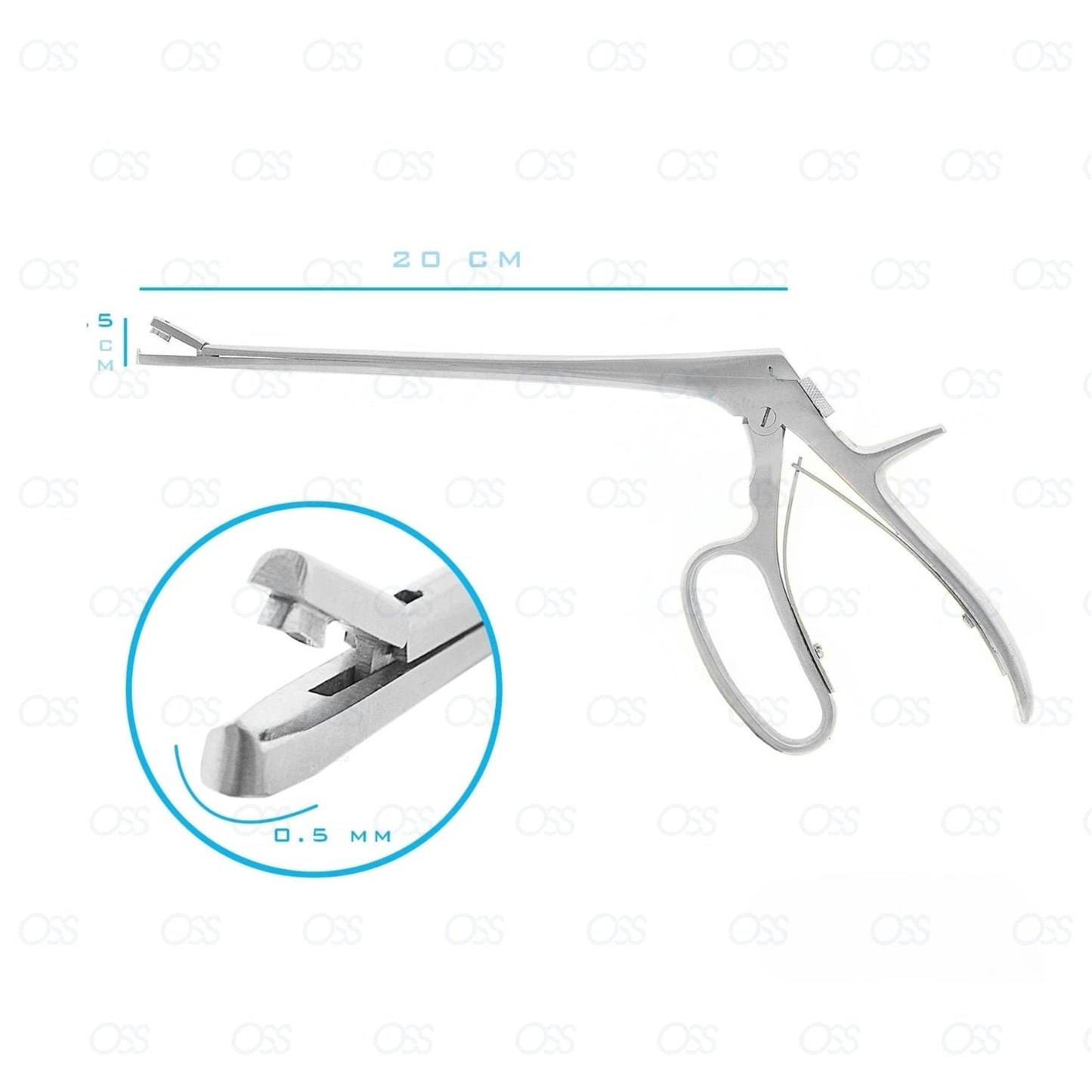 Tischler Biopsy Forceps Shaft 20cm 7mm Bite Gynecology Surgical Instrument