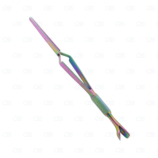 Titanium Nail C Curve Pinching Pusher Tool Multi Function Tool Acrylic Pincher .
