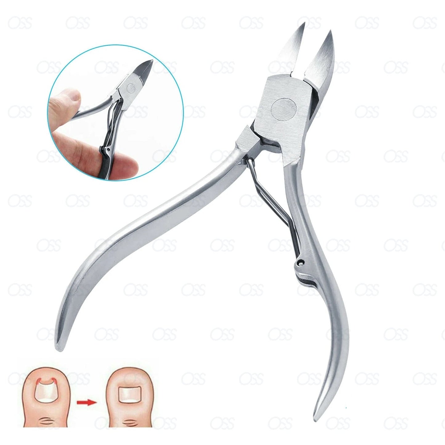 Toe Nail Clippers Cutters Nippers Chiropody Heavy Duty Thick Fungus Ingrown Set