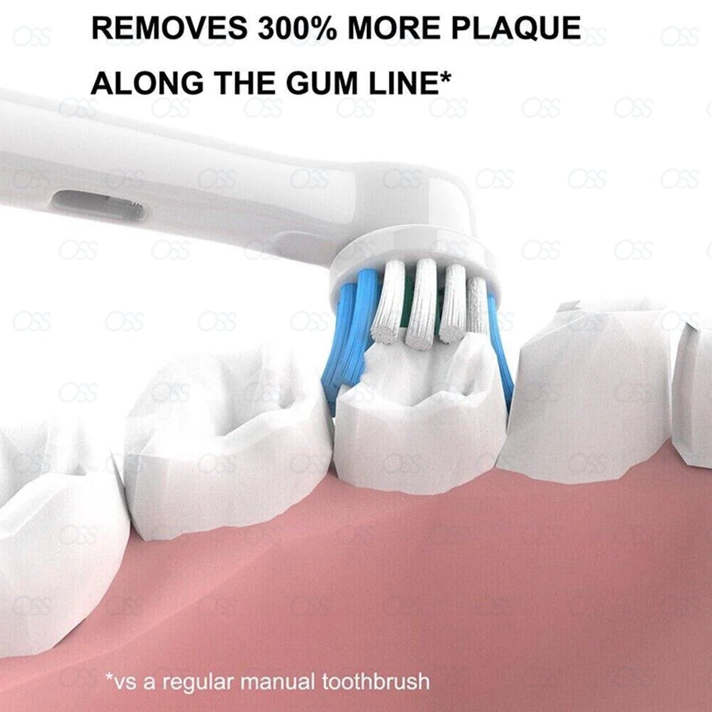 Toothbrush Heads Replacement Brush for Electric Oral-B Braun Compatible 4 PACK Gigi